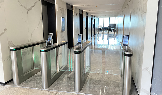LD-B504 Cancello girevole a battente - Centro tecnologico e di innovazione della baia di Shenzhen